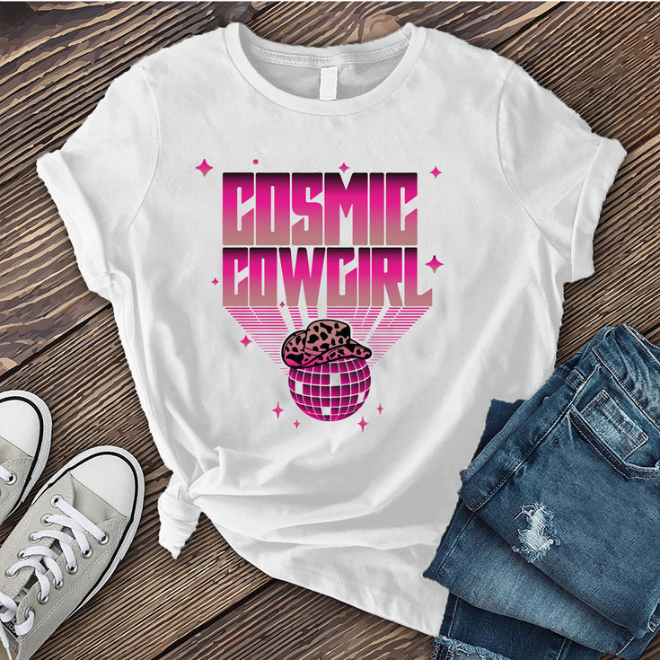 Cosmic Cowgirl Disco Ball T-shirt's Image