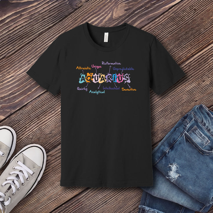 Aquarius Word Splash T-Shirt's Image