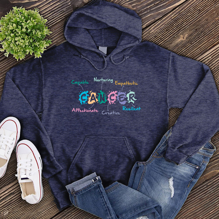 Cancer  Word Splash Hoodie's Image