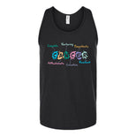 Cancer Word Splash Unisex Tank Top's Image
