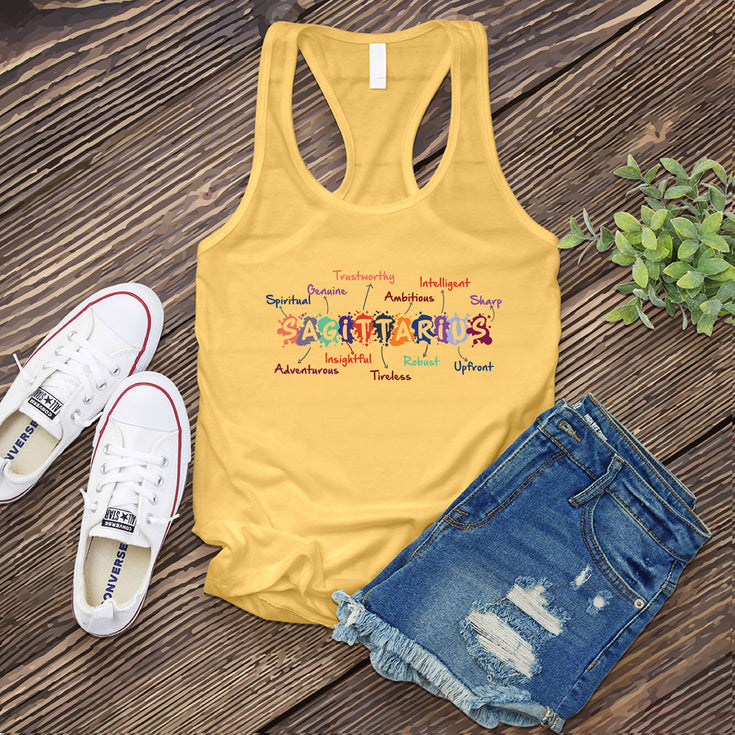 Sagittarius Word Splash Women's Tank Top's Image