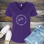 Sagittarius All In A Circle V-Neck's Image