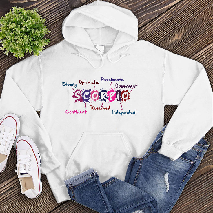 Scorpio Word Splash Hoodie's Image