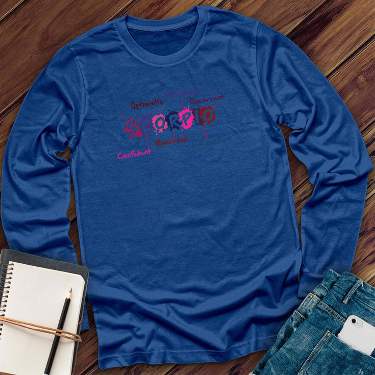 Scorpio Word Splash Long Sleeve's Image