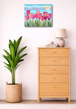 Tulips Stained Glass - Art Print's Image