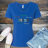 Virgo Word Splash V-Neck's Image