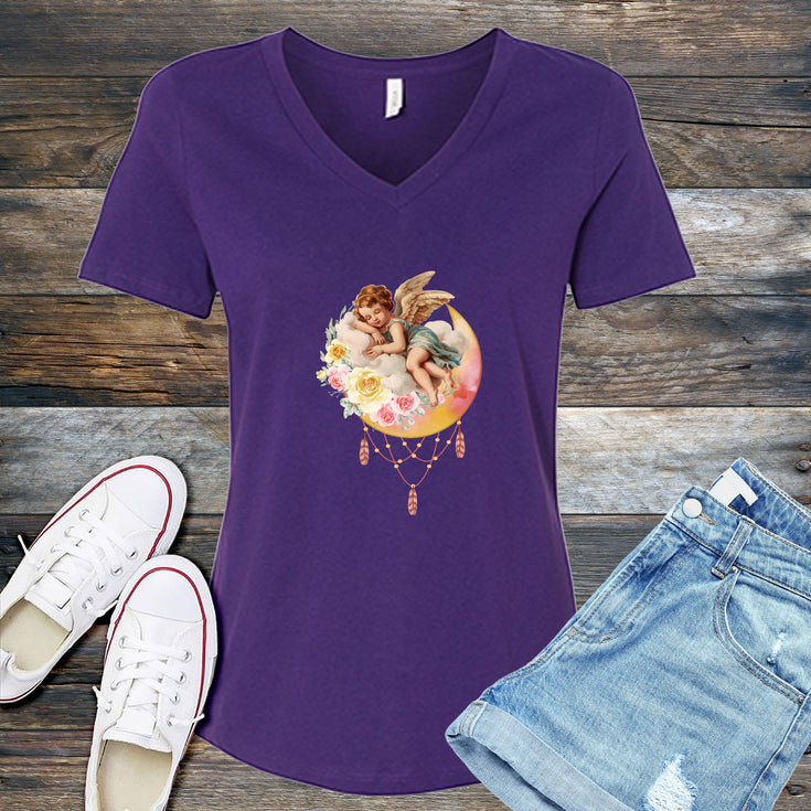 Catching Blooms V-Neck's Image