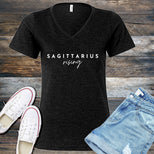 Sagittarius Rising V-Neck's Image