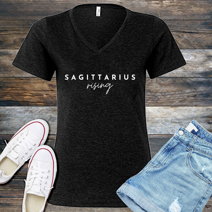 Sagittarius Rising V-Neck's Image