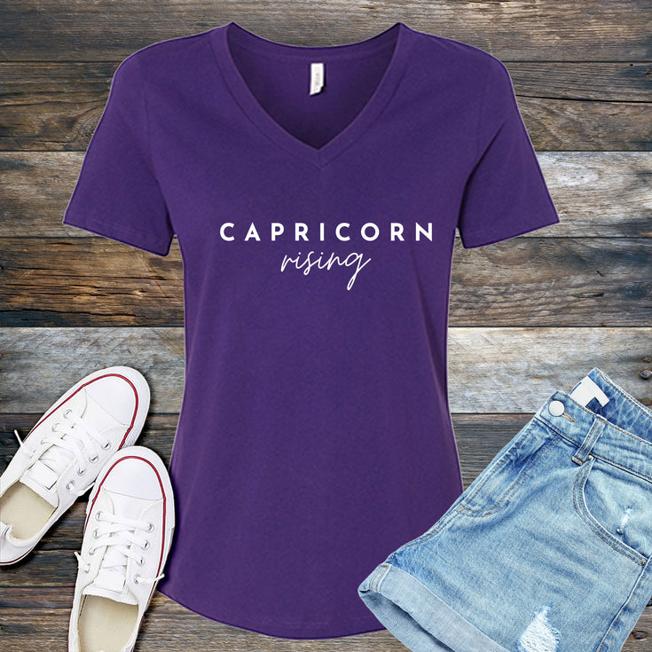 Capricorn Rising V-Neck's Image