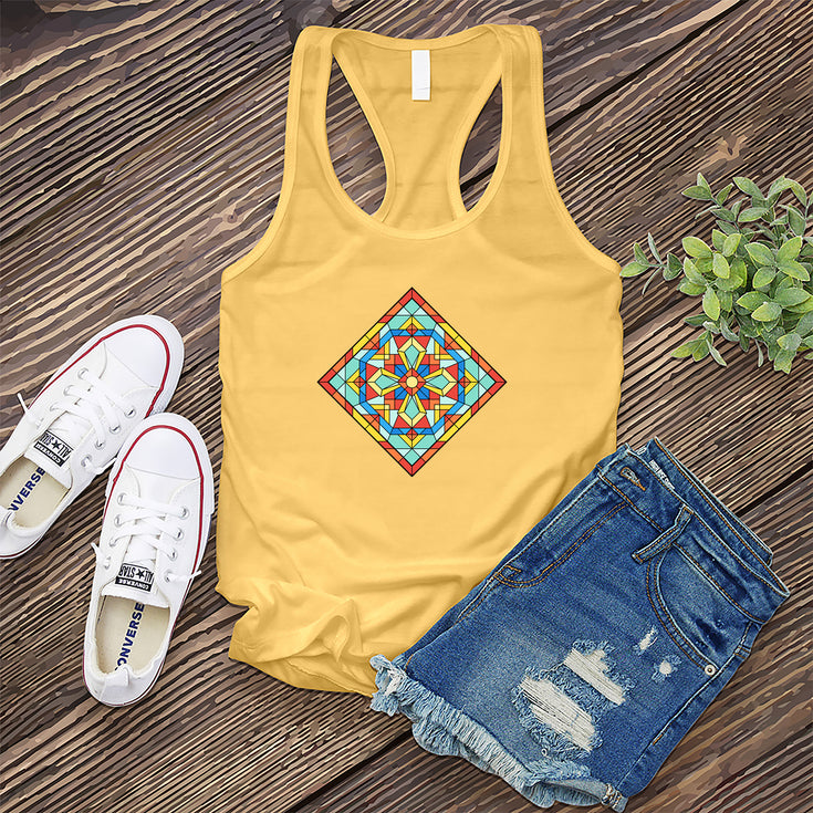 Tribal Stained Glass #2 Women's Tank Top's Image