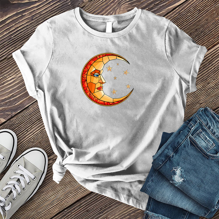 Moon Gazed Stained Glass T-Shirt's Image