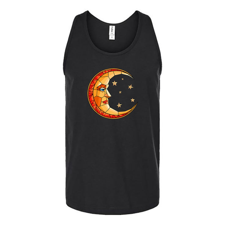 Moon Gazed Stained Glass Unisex Tank Top's Image