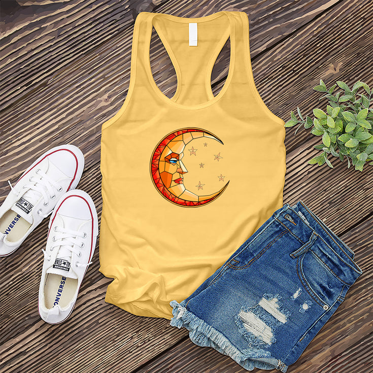 Moon Gazed Stained Glass Women's Tank Top's Image
