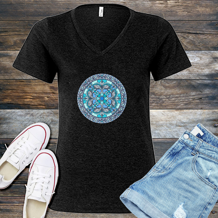 Through the Looking Glass V-Neck's Image