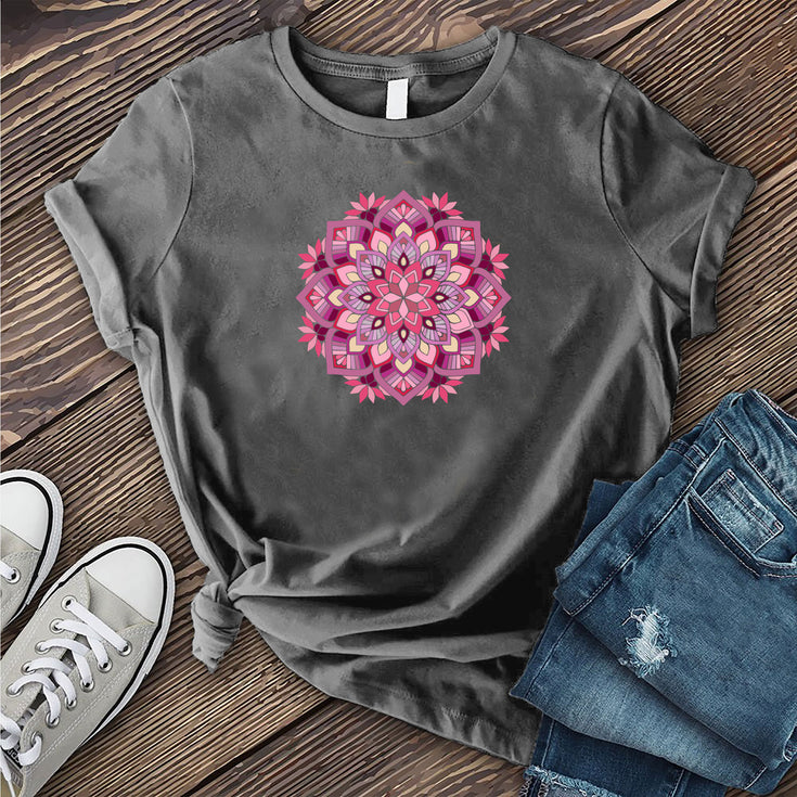 Rosy Spring Stained Glass T-Shirt's Image