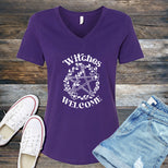 Witches Welcome V-Neck's Image