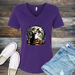 Moonlight Halloween Cat V-Neck's Image