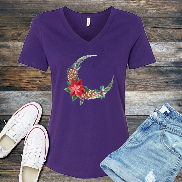 Winter Harvest Moon V-Neck's Image