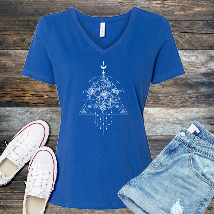 Cosmic Christmas Star V-Neck's Image