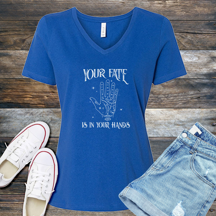 Your Fate is in Your Hands V-Neck's Image
