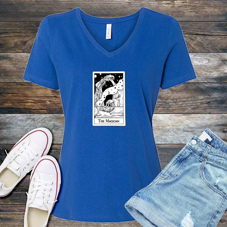 The Magician Tarot V-Neck's Image