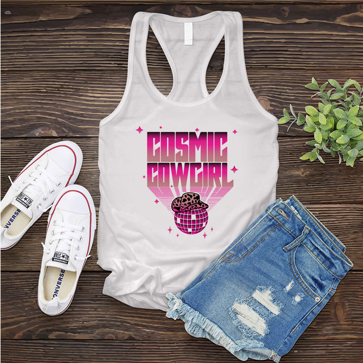 Cosmic Cowgirl Disco Ball Women's Tank Top's Image