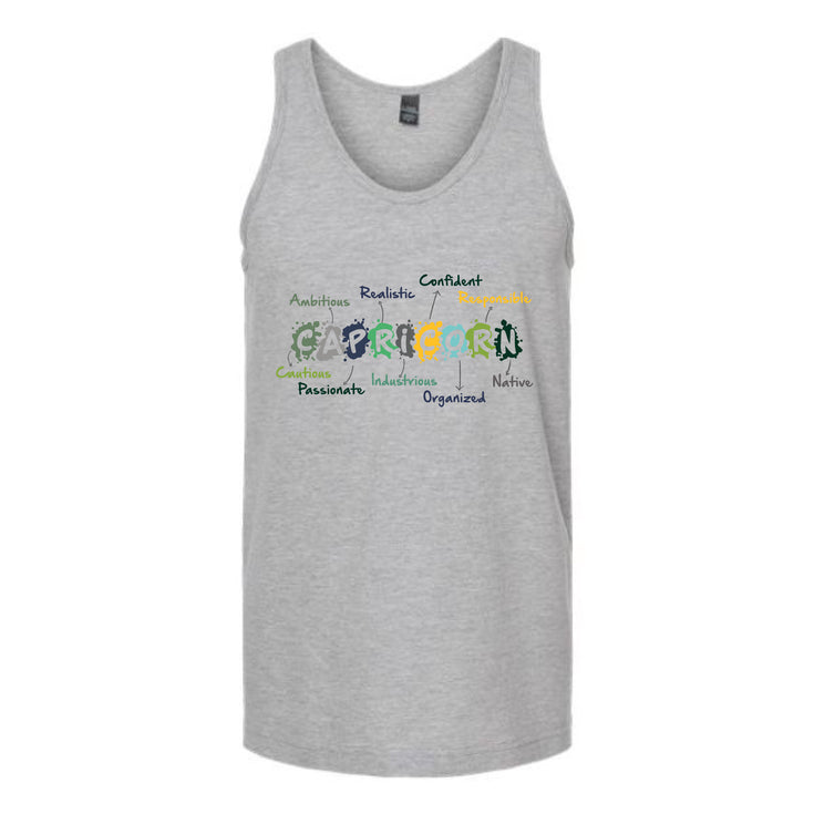 Capricorn Word Splash Unisex Tank Top's Image