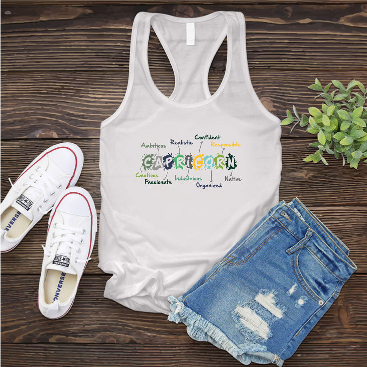 Capricorn Word Splash Women's Tank Top's Image